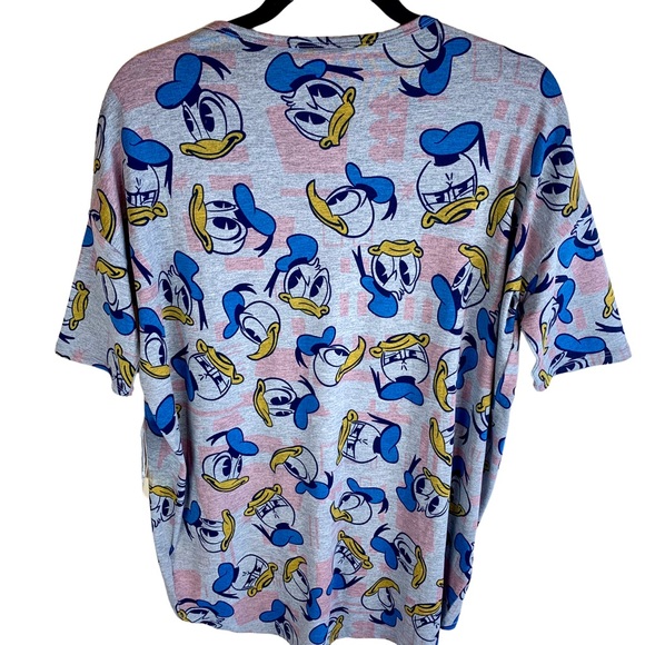 LuLaRoe Disney Collaboration Irma Tunic High Low Top Donald Duck Faces Print - Picture 10 of 10